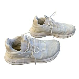 On Cloudnova Running Shoes White CloudTec Sneakers Athleisure Minimalist 6.5